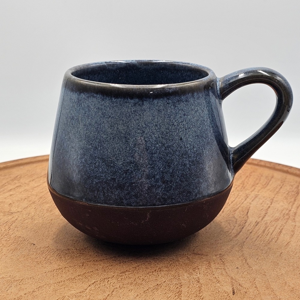 Levi Strauss & Co. Coffee Mug Stoneware Ceramic Blue Denim Brown Target